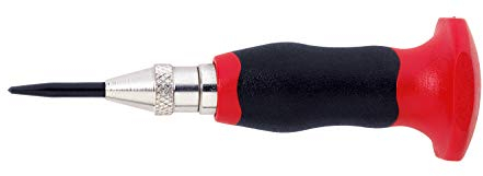 RENNSTEIG automatischer Körner (Schaft ø 11 mm, Länge 95 mm, Körner mit einstellbarer Schlagkraft 20-50 N, Präzisionsausführung, aus Stahl vernickelt, Werkzeug selbstschlagend) 430 229