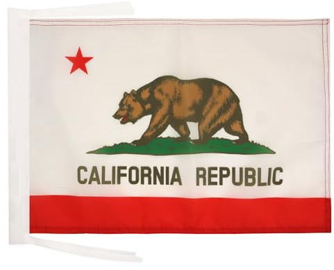 Drapeau Californie 45x30cm - PAVILLON californien - Etat américain - USA - Etats-Unis 30 x 45 cm haute qualité - AZ FLAG