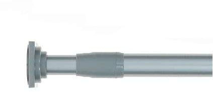 Barra autobloqueadora, extensible, para fijar contra las paredes, CARRE ARGENT, 135 - 250 CM