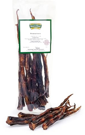 Masterfeed Rinderschwänze 20 cm, Getrocknet, 100% Natürlich, Kauartikel für Hunde, 500 g
