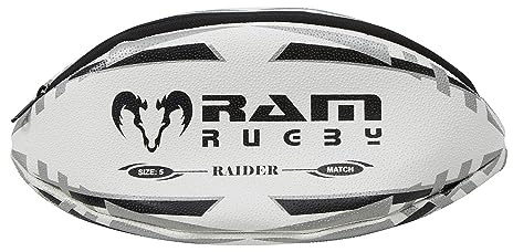 Necessär som rugbyboll, gjord av äkta rugbyboll-material, perfekt present till sportfans, RAM Rugby, kungsblå