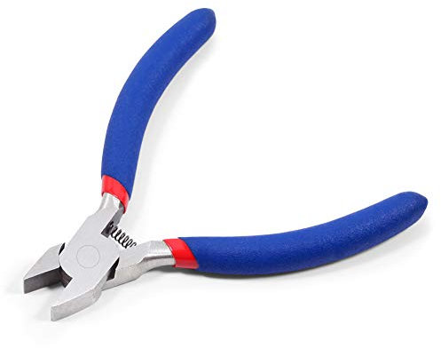 LEONTOOL Mini Flat Nose Pliers for Jewelry Making Wide Smooth Jaws Pliers for Wire Bending Warpping Shaping Micro Professional Jewelry Hand Tools 4.5 Inches