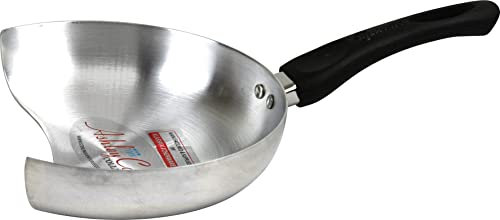 Sterling Ventures Aluminium Kebab Cut Meat Catcher Frying Pan with Heavy Gauge Heat Resistant Handle 24cm