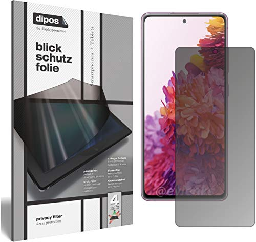 dipos Blickschutzfolie für Samsung Galaxy S20 FE 5G | Displayschutz matt mit 4-Wege Sichtschutz-Effekt, Privacy Filter, passt perfekt, kratzfest, blasenfrei, selbstklebend