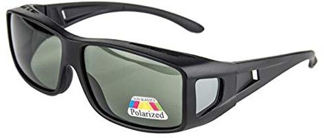 QIULAO Gafas de Sol Anti-Polen, Gafas de Sol polarizadas de miopía, Anti-Apagado, Polvo, Gafas de Seguridad adecuadas para Hombres y Mujeres Adultos, Gafas de miopía
