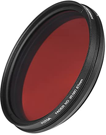67 mm Einstellbarer Infrarotfilter IR-Pass-Röntgenlinsenfilter Variabel von 530 nm bis 750 nm Kompatibel mit DSLR-Kamera