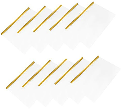 Ciieeo 10stücke Ordner Mit Zugstange Aus Kunststoff Dokumente Transparente Hebelklemmen Für Büros Papiere Und Unterlagen Organisieren