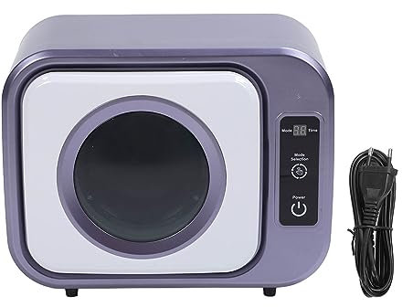Qcwwy Sèche-Linge Compact 300 W, 3 Réglages Réglables, Doublure en Acier Inoxydable, Sèche-Linge Portable avec Conduit D'évacuation pour Appartements (Violet)