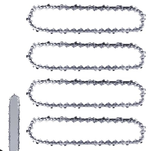 4 catene per motosega da 25 cm, LP 40, 1,3 mm, catena per motosega compatibile con Einhell GC-LC 18/25 Li & GE-LC 18/25 Li, Husqvarna 436 Li, 536 Li, 536 Li, 536 LiXP e molto altro ancora
