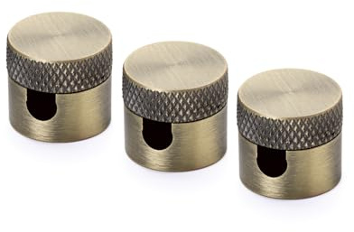 ORION LIGHTSTYLE Vägg- och takstift, 3 stycken, (Ø 19 mm), höjd 18 mm, kabelhållare som takfäste för textilkabel, patina antik