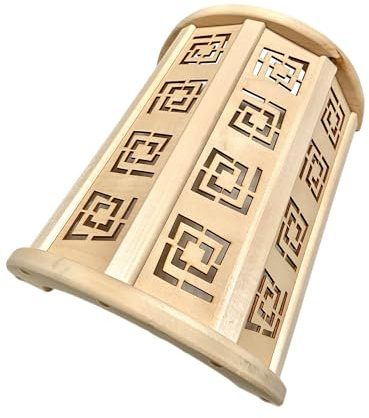Vitau Sauna Lampenschirm Holzblendschirm Saunaleuchte Abdeckschirm Athena