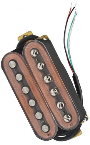 E-Gitarre Humbucker Bridge Pickup Coil Split Pickup Transparente Mode Transparente Schale Tonabnehmer Set