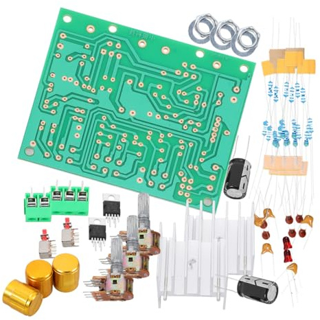 JECOMPRIS 1set Dual Channel Stereo Amplifier Board Kit Diy Subwoofer Power Amplifier Module Easy Assembly Audio Amp Circuit for Quality