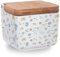 DAMDAM GO Salero Cocina Blanco Minimalista de Cerámica (Salero)