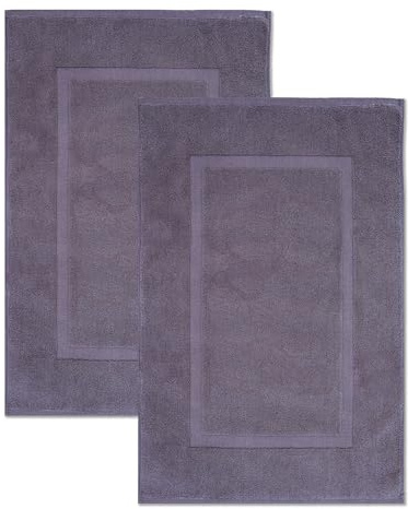 Sweet Needle Set di 2 tappeti da bagno, 50 x 70 cm, qualità alberghiera, altamente assorbente, 1000 g/m², 100% cotone, super morbido, lavabile, per pavimento della doccia (non un tappeto da bagno)