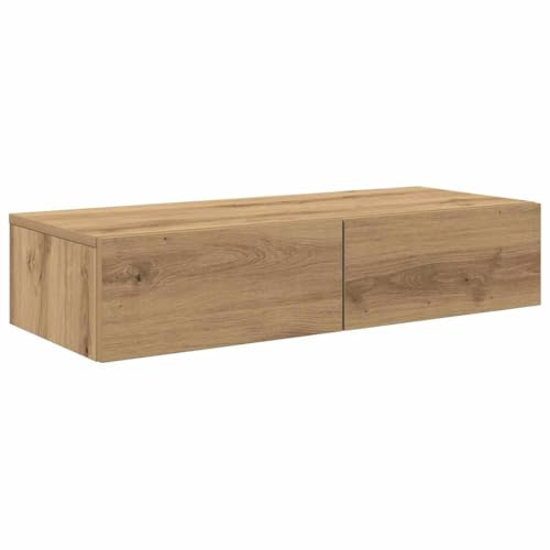 vidaXL Wandregal mit Schubladen Artisan-Eiche 80x33x17cm Holzwerkstoff