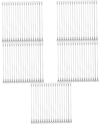 Anneome 100 Stk Edelstahl Kabel Seil Kabelaufhänger Bild Draht Verstellbares Bildkabel Hängendes Licht-kit Aufhängesystem Für Drahtvorhänge Leichtes Drahtseil Edelstahl 304 Silver