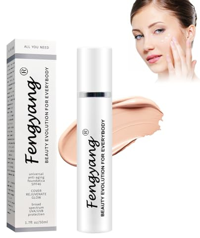 Fengyang® Age Defying Foundation, Getöntes Gesichts-Sonnenschutzmittel Mit Leichter, Transparenter Deckkraft, Foundation-Serum füR Frauen,UniversaltöNung