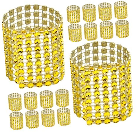 Cabilock Hebilla Decorativa para Servilleta Servilleteros Dorados Anillos De Servilleta Aro