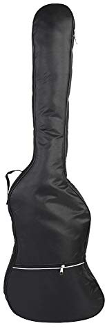 Joyance Schwarze Bass-Tasche Gepolsterte E-Bass-Tasche, wasserdichtes Oxford-Tuch, schwarze Bass-Tasche mit Doppelgurten, geeignet für E-Bassgitarren, bequem und Design, mehrfarbig, 60_x_180_cm