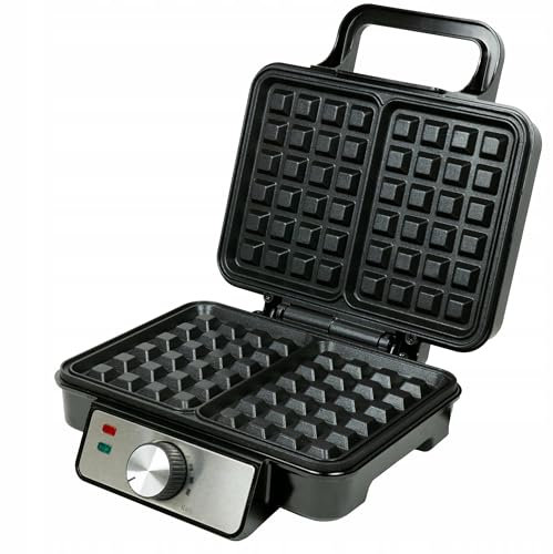 Huslog Gofrera, 1200W, Gofrera Duo, Recubrimiento Antiadherente, Gofres, Control De Temperatura
