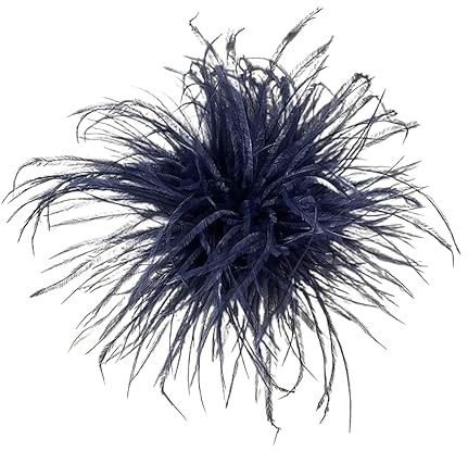 YKAFADE Feder Brosche für Frauen Mädchen,Damen Federbrosche Straußenfeder Ansteckbrosche Federbrosche Ansteckbrosche Vintage Brosche Schmuck Fascinators Braut Dekor Anstecknadel für Festival Hochzeit