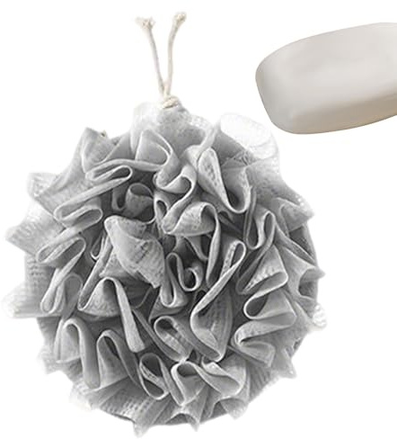 Loofah Dapon Additional - Foratore Morbido E Scrub, Gentils Schiuma Pouf | Spugna Da Bagno Ragazze, Scrubber Corpo Palline Doccia Mesh Mesh Forniture