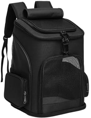 Katttransport - Utdragbar Vikningsryggsäck Med Sidofönster, Bekväm Väska | Petting Accessories Paseo Air Airplane Besök Veterinär Extern Praktisk Hållbar Praktisk