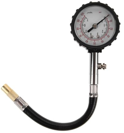 ABOOFAN Manometro Digitale per Pressione Pneumatici Tester Pressione Automobilistica con Copertura Protettiva Misurazione Accurata e Design Compatto