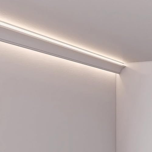 Bande Lumineuse LED Décorative For Plafond, Plinthes En Aluminium À Montage En Surface, Moulures De Couronne, Éclairage LED(1m/3.3ft)