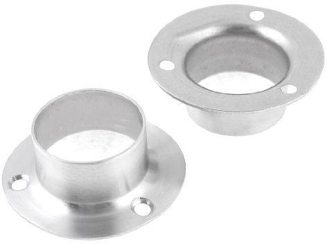 sourcing map 2 Stück 50 mm x 15 mm Edelstahl Kleidung Lever Sockel Rohr Weld Neck Flansch de