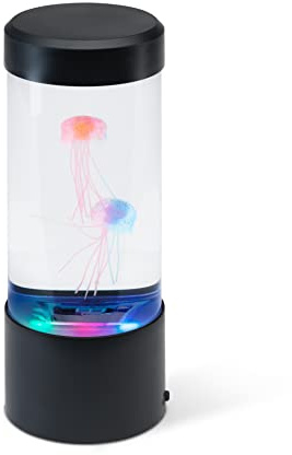 The Source Mini Quallen Stimmungsleuchte – LED Quallen-Lampe mit Farbwechsel – Künstliches Mini-Aquarium & Nachtlicht – Magische Unterwasser-Atmosphäre für Schreibtisch & Kinderzimmer – Mehrfarbig