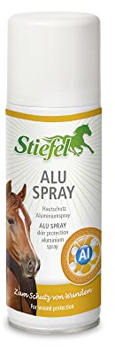 Stiefel Aluspray pour Chevaux - Spray de Protection des plaies avec Particules d'aluminium - Forme Une Couche protectrice Respirante - Favorise la cicatrisation des plaies - Brume Fine - 200 ML