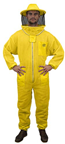 Humble Bee 420 Atmungsaktiver Imkeranzug mit Rundschleier, Gelb