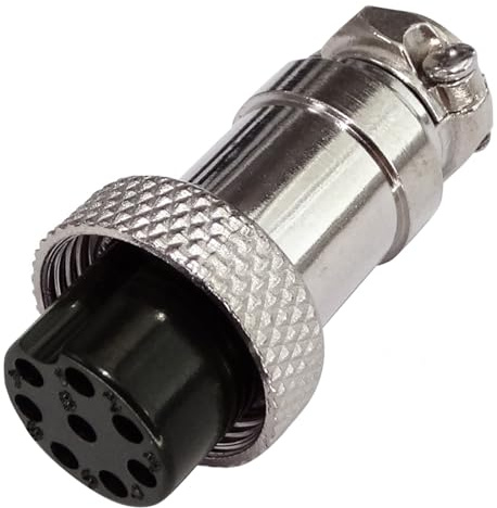 Aerzetix – C43837 – kontakt Micro GX16-8p – rak honkontakt 8-polig – lödmedel – för kabel
