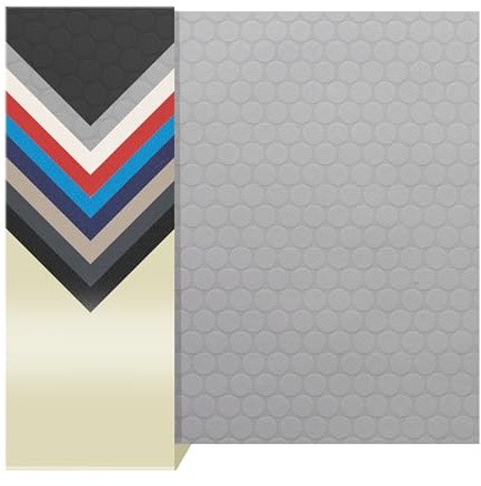 Primaflor PVC Bodenbelag Expotop | 200 x 100 cm | Spot Grau | 2,00 m breit | R10, Bfl-s1 und Nutzungsklasse 22; 2 mm flach, mit Schaumrücken, für Wohnräume, Nassbereiche und Events