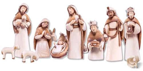 Akantus Krippenfiguren aus Holz: 11er Set (15 cm)