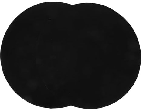 YARNOW 4pcs Reusable Bbq Mats Round Barbecue Pads Nonstick Bbq Grill Mat Easy-clean Cooking Oil Pad