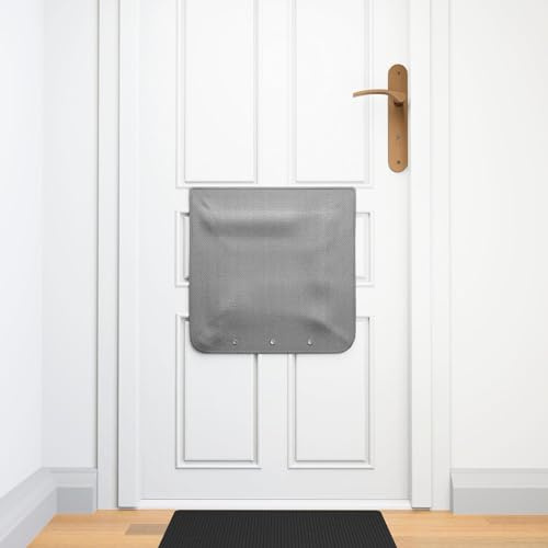 MAMMO Letter Box Catcher - Letterbox Cage Alternative, Dog Proof, Grey | Universal Fit, Easy Install, No Tools or Screws Required, For Letters & Small Parcels, Front Door Letterbox Cover