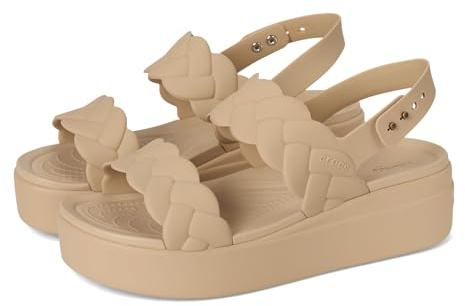 Crocs Femme Brooklyn Woven Upper LW Sandales, Chai, 36/37 EU