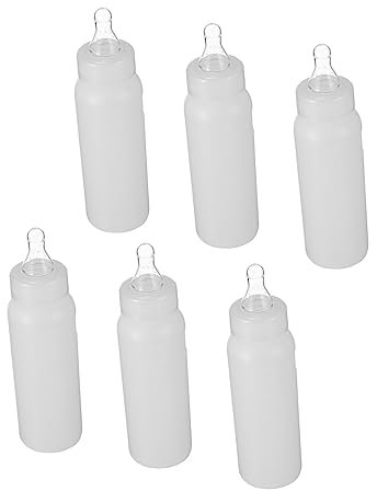 Housoutil 6stücke Milchflasche Für Jungtiere Fütterungsflasche Für Schafe Schweine Und Haustiere Aus Lebensmittelechtem Tragbar Und Langlebig