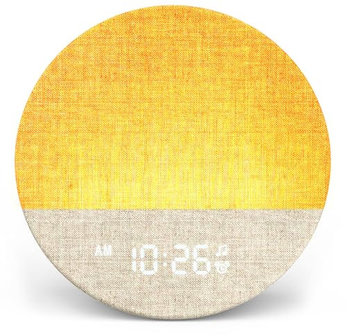 Dreamegg Sunrise 1 - Sunrise Alarm Clock, White Noise Machine with 29 Sounds, Wake Up Light Alarm Clock with 5 Wake up Sounds, 9 Dimmable Night Lights, Snooze, Customizable Sleep Routines for Adults