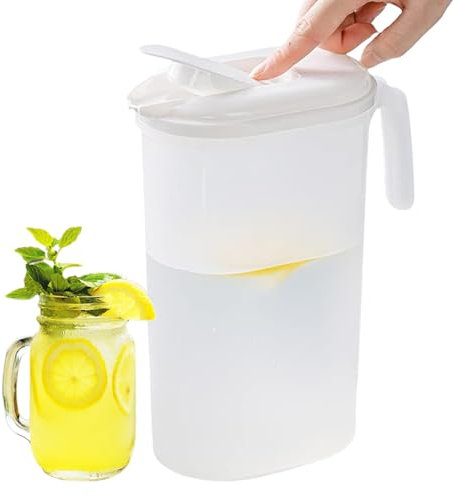 Kühlschrankkrüge Saft Krug kaltes Wasserkocher mit Deckelleck -Beweis Kühlschranksaft Teekannen