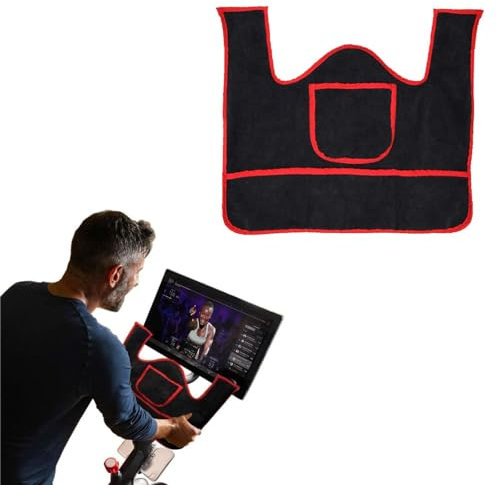 Spin Bikes Handlebar Sweat Towel - Soft Terry Cloth Handlebar Mat, Anti-Slippery Exercise Bikes Sweat Towel | Sweat Guard Handlebar Cover Towel Cushion for Spin Bikes Accessories, 0.9x0.7x0.16 In