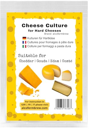 AlcoFermBrew Cheese Culture - Cheese Starter, Dried Culture, Cheese Ferment (Cheese Culture for Hard Cheese)