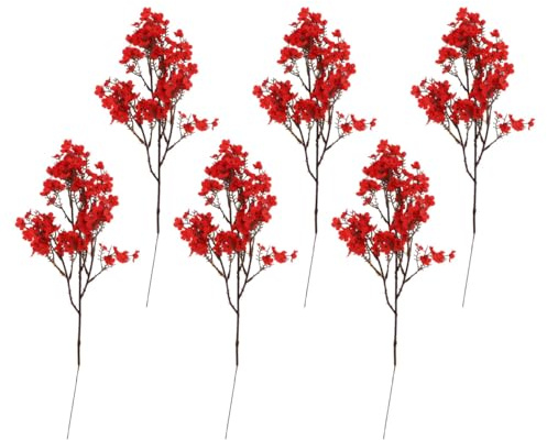 Cabilock Kit De Fleurs Artificielles Gypsophile 6 Pièces en Soie Et Plastique pour Décoration Intérieure DIY Maison Mariage Salon