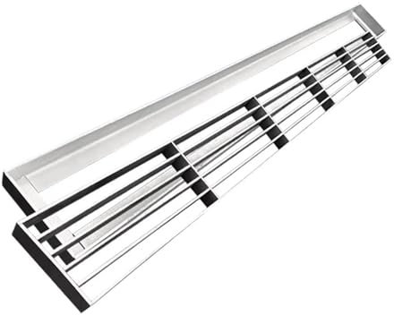 Edelstahl-Rost-Dachrinnenabdeckung, Außenbereich Linear Rinnen-Abflussgitter, Bodengitter Mit Niedrigem Profil Für Gehweg Einfahrt Terrasse, Abnehmbar Entwässerung Gartenentwässerung(100x50x3CM)