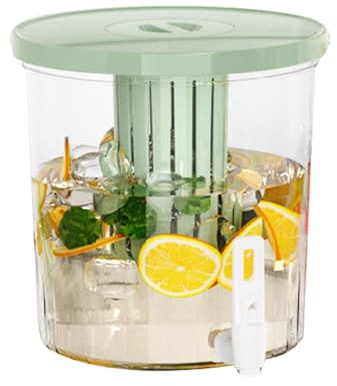 Dispensador de agua para frigorífico | Jarra para agua de – Contenedor dispensador de litros y medio sin fugas con grifo para casa, cocina, dormitorio, fiestas, viajes