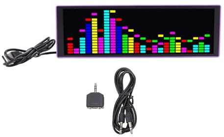 16x24 RGB LED Music Spectrum Rhythmus Licht mit Sprachsteuerung USB Powered Clock Display Um Ambient Light Sound aktiviertes Audio Visualizer RGB Audiospektrum LED LED LED für