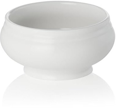20 x terrine, 0,5 l, Ø 12,5 cm, bianco lucido, porcellana